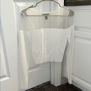 Elegant White Sheer Top
